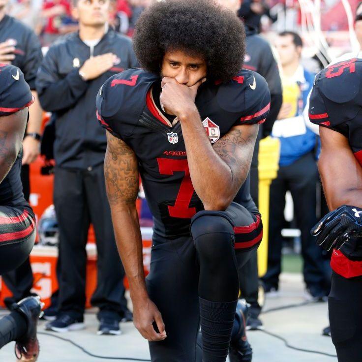 Colin Kaepernick taking the knee