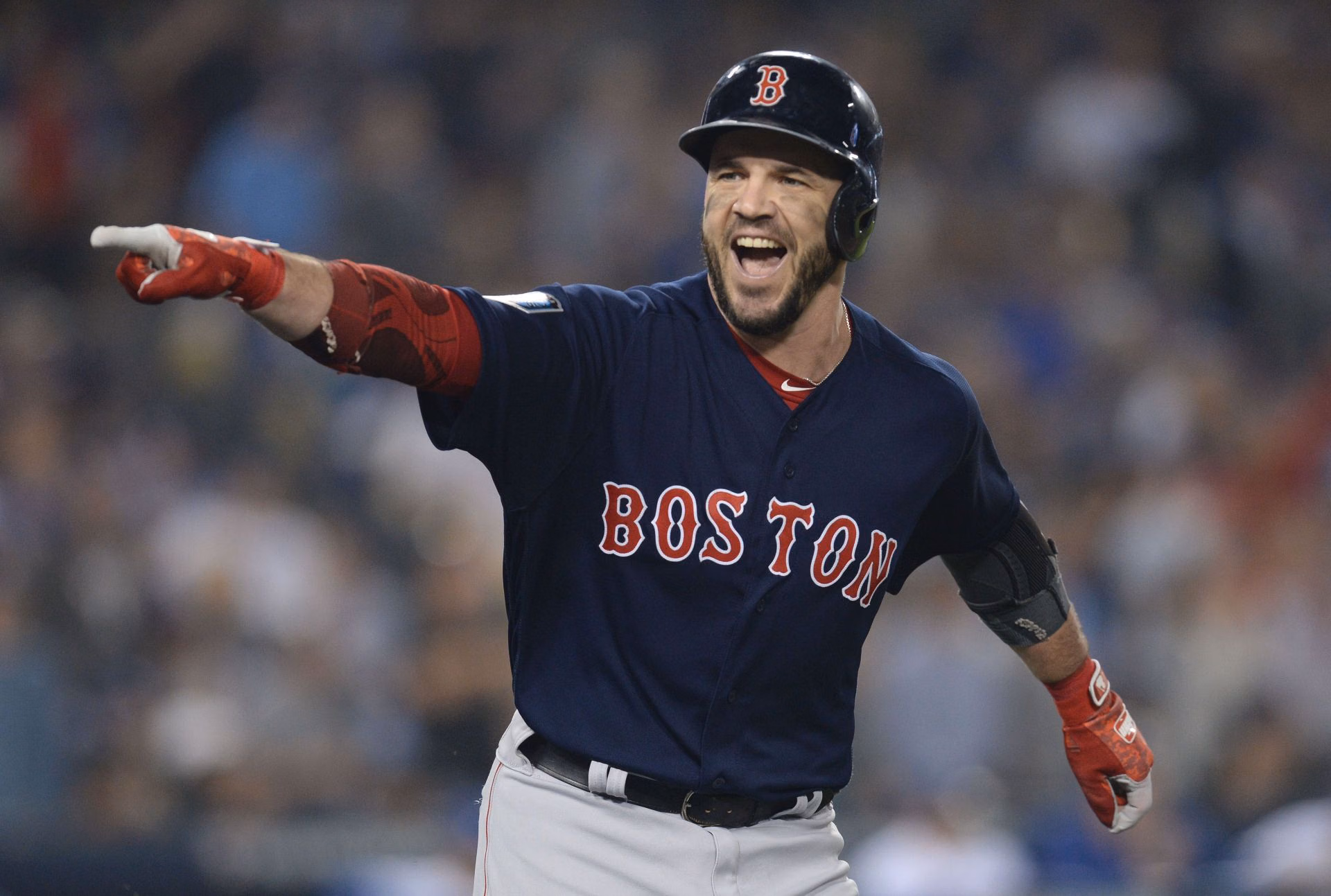 A true journeyman who played for every AL East franchise,  Pearce achieved baseball immortality by winning the 2018 World Series MVP. - Source: Imagn