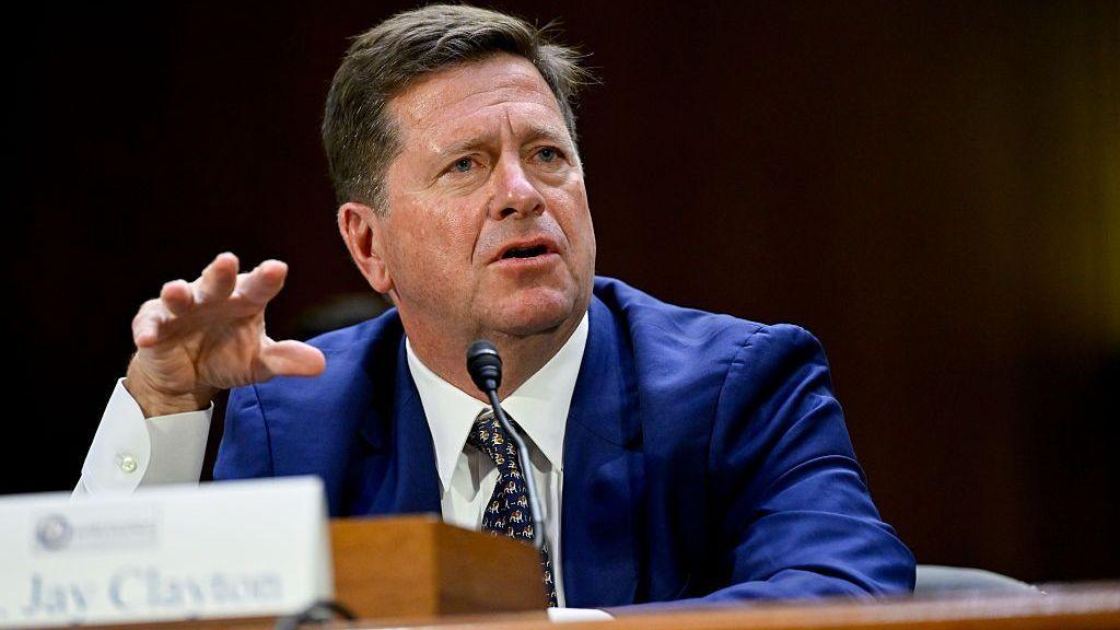 Jay Clayton, director of National Intelligence nominee for US President Donald Trump, during a Senate Intelligence Committee confirmation hearing in Washington, DC.