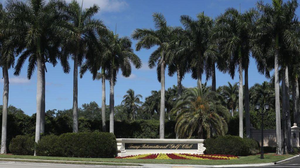 A view of the Trump International Golf Club on March 23, 2023 in West Palm Beach, Florida