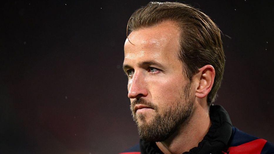 Harry Kane looks on