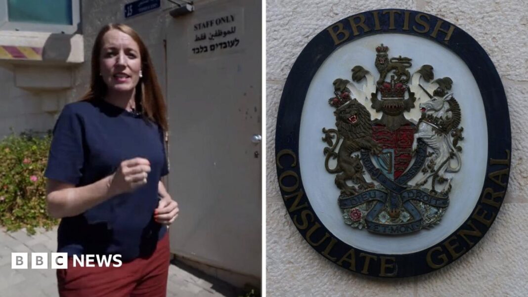 Watch: Why was the sign at the British consulate in East Jerusalem removed? image