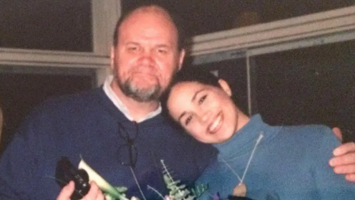 Undated image shows Thomas Markle with Meghan Markle