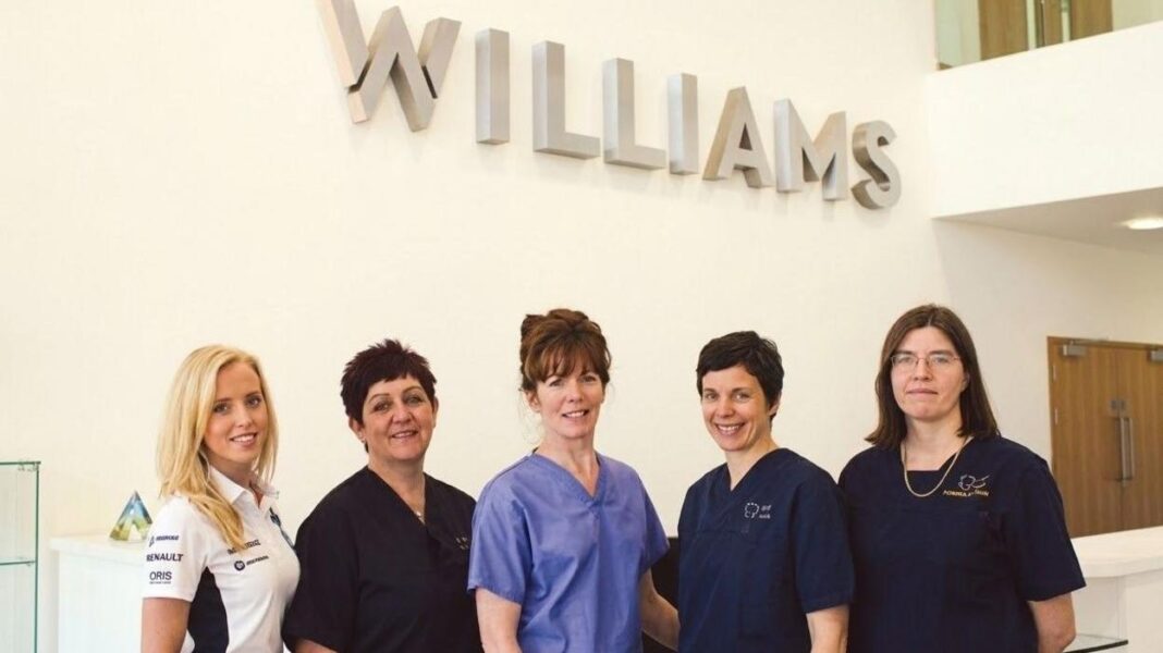 Gemma Fisher (left) and doctors from the University Hospital of Wales