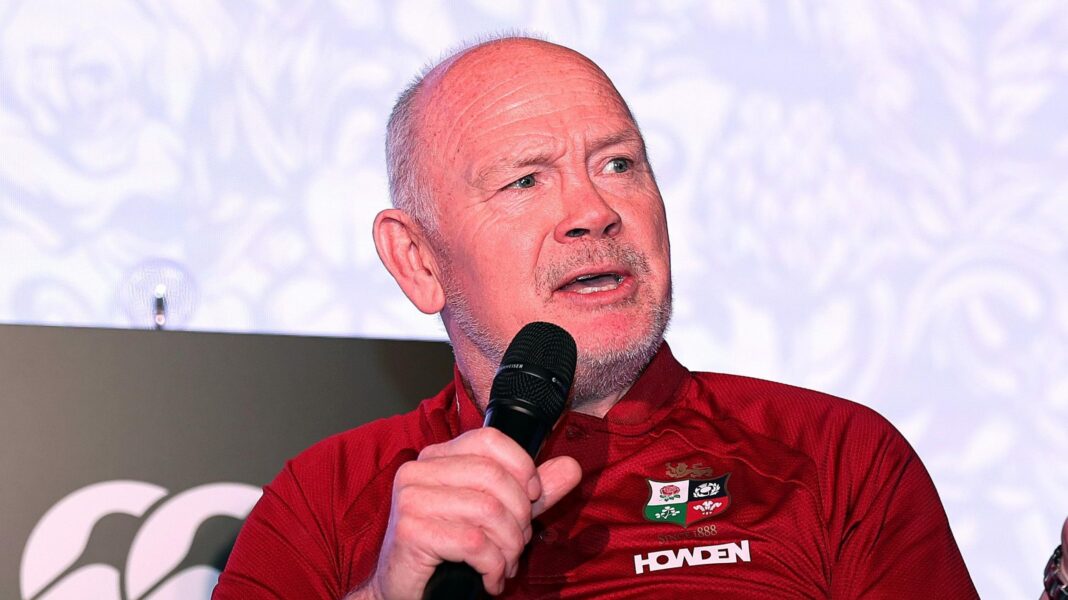 Wales great Evans to leave role as Lions chair Lions chair Ieuan Evans speaks into a microphone