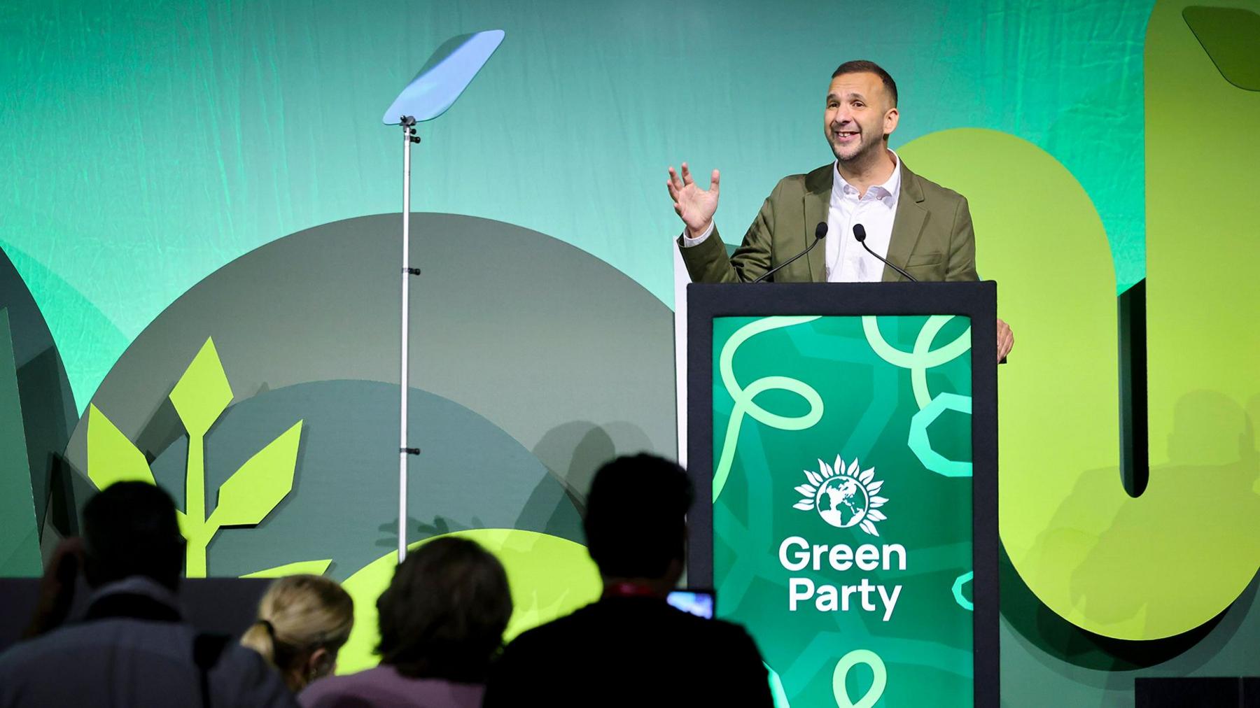 Zack Polanski, delivers his keynote speech at Green Party annual conference in Brighton. 2nd October 2026