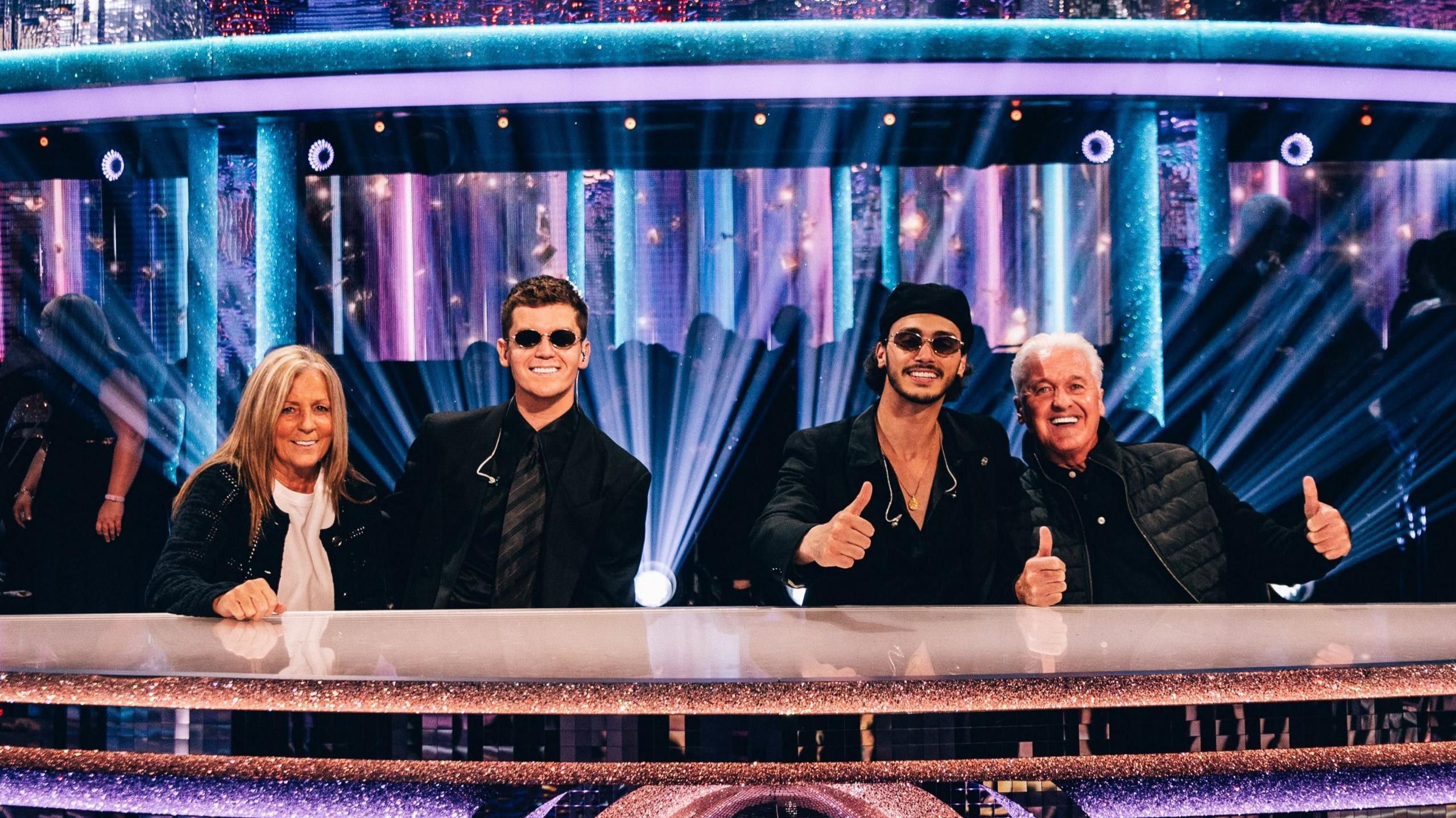 Jamie Miller, Antonio Cipriano sat behind the Strictly judges desk with Jamie's parents.