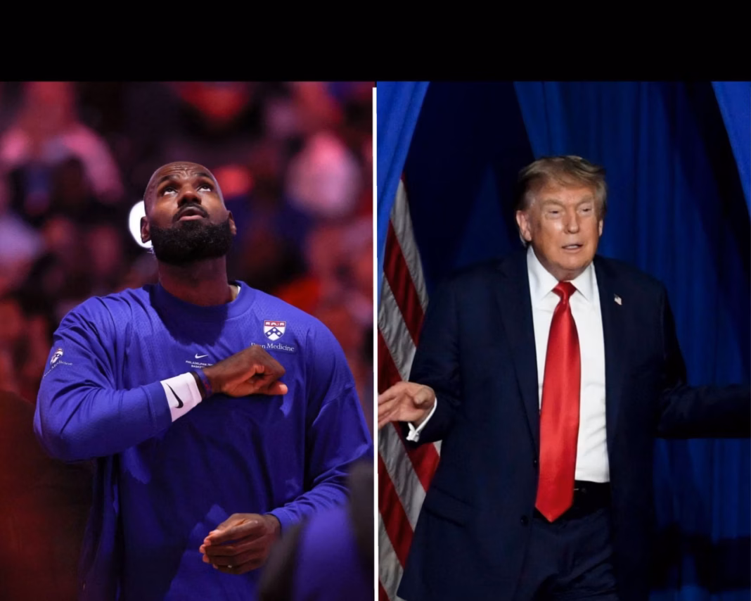 “He’s no good, a TOTAL DISGRACE” – President Donald Trump Demands Apology From LeBron James For Seemingly Practicing Golf Swing During National Anthem “He’s no good, a TOTAL DISGRACE” – President Donald Trump Demands Apology From LeBron James For Seemingly Practicing Golf Swing During National Anthem