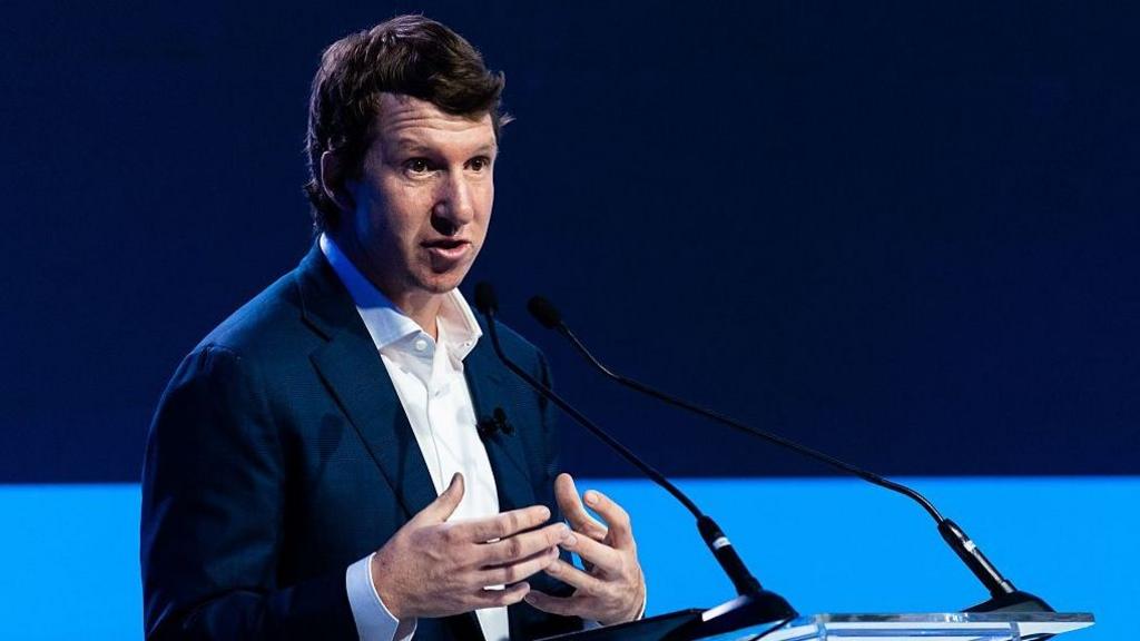 Jack Clark, a co-founder and Head of Public Benefit of Anthropic, speaks at the 'Per Jacobsson Foundation Lecture' during the 2026 IMFWorld Bank Group Annual Meetings.