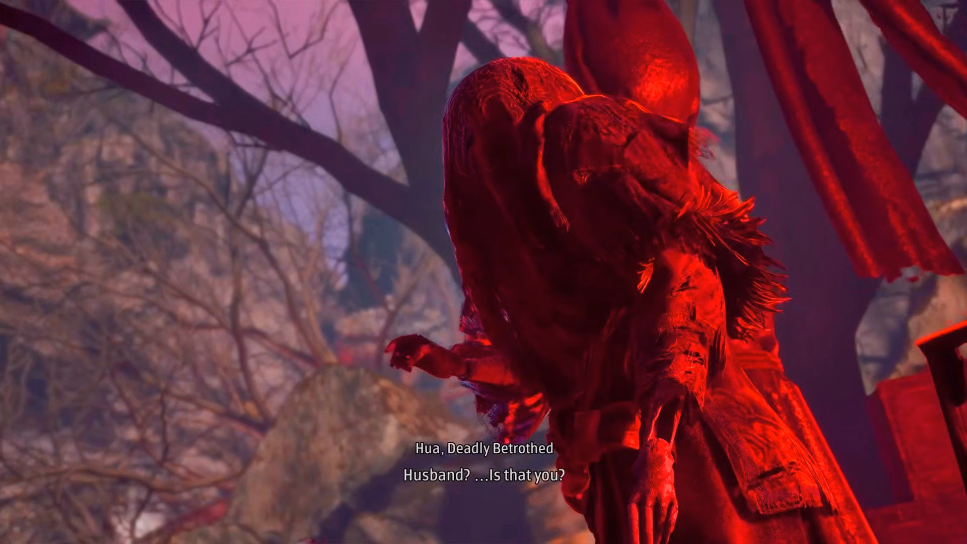 Hua, Deadly Betrothed is a boss encounter in the area who is tied to Yu'er's questline (Image via S-Games)