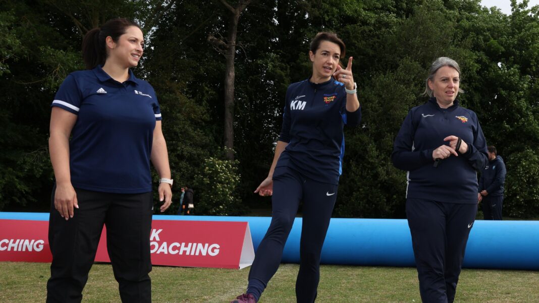 Money, family and sexism – why the number of women coaches is dropping UK Coaching lead Emily Handyside (left)