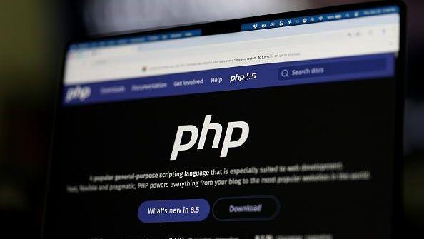 Image of php.net home screen