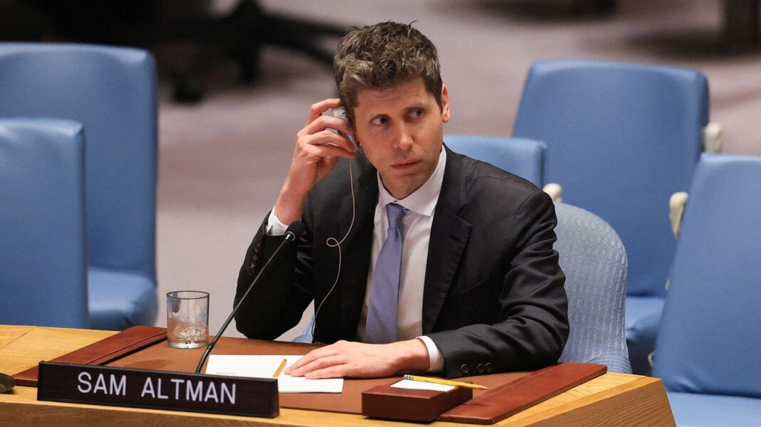 OpenAI CEO Sam Altman addresses the United Nations Security Council during a session on Artificial Intelligence, at UN Headquarters
