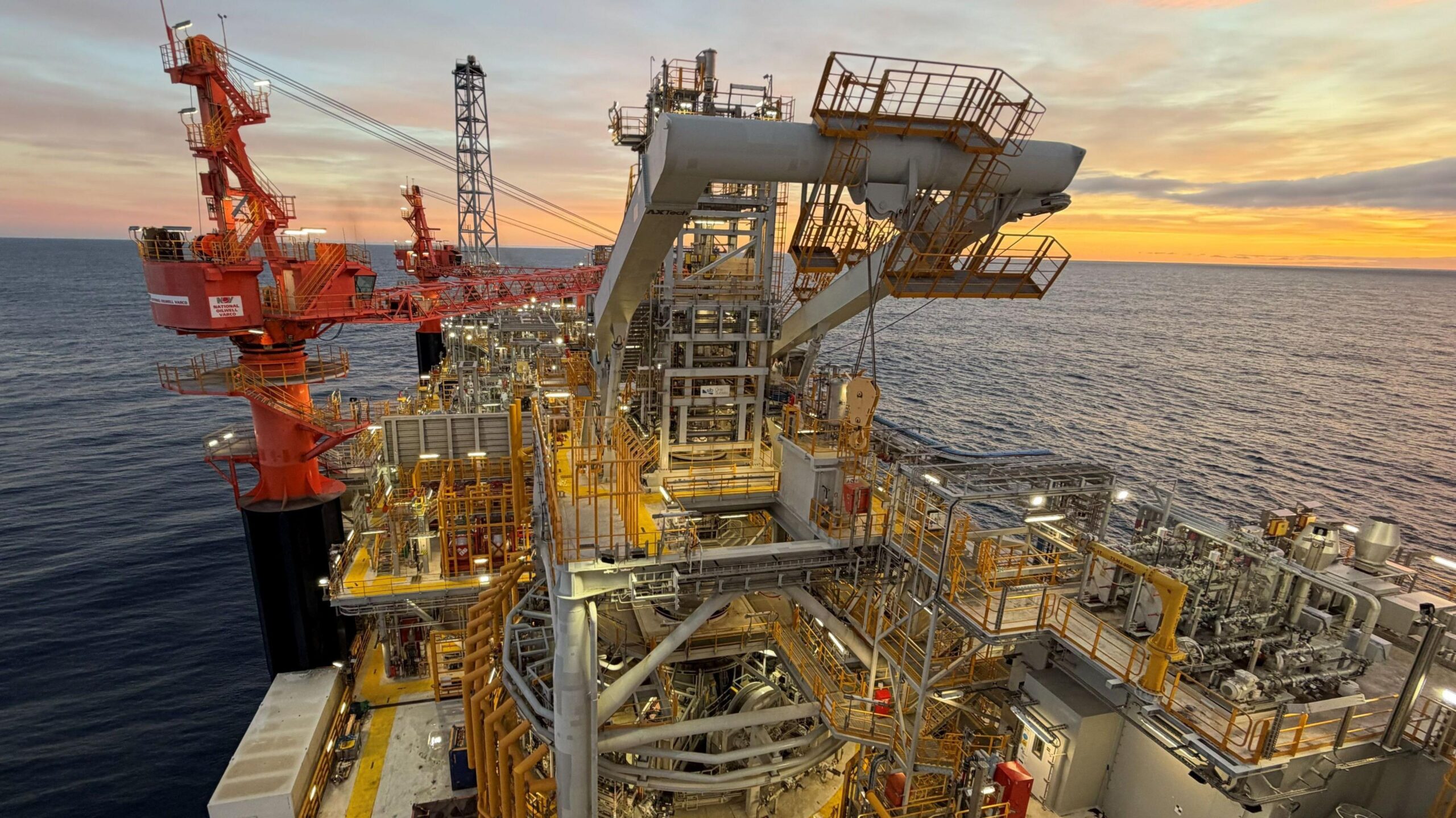 The Petrojarl Rosebank, a floating production, storage and offloading vessel (FPSO) moored above the Rosebank oil field in the North Atlantic