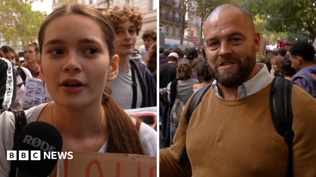 ‘If we don’t scream, they won’t listen to us’: Student protesters speak to BBC in Paris image