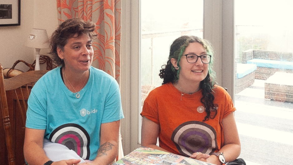 Rocca Holly-Nambi, director of b-side, and Cat Wightman, manager of the bnb-side guesthouse