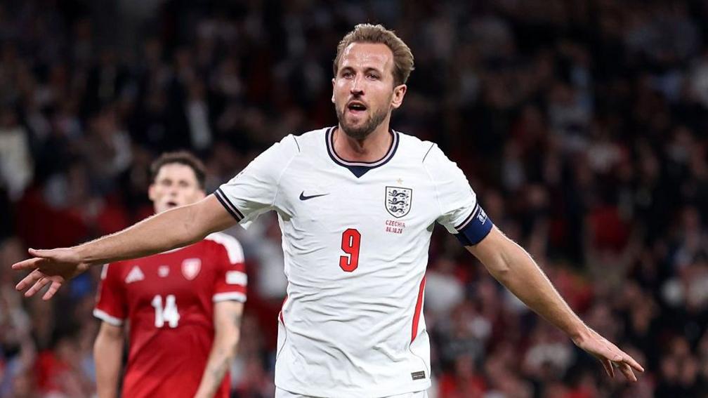 Harry Kane is England's top goalscorer with 91 goals from a record-equalling 125 appearances