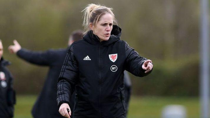 Gemma Grainger during Wales training in 2021