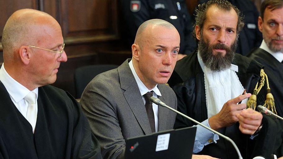 Serhii Kuznetsov pictured in court on Wednesday.