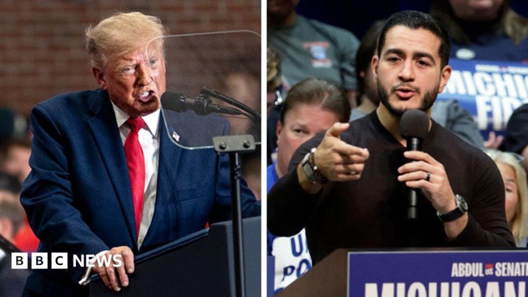 Trump faces backlash after invoking 9/11 in verbal assault on Michigan’s Senate candidate Trump faces backlash after invoking 9/11 in verbal assault on Michigan’s Senate candidate