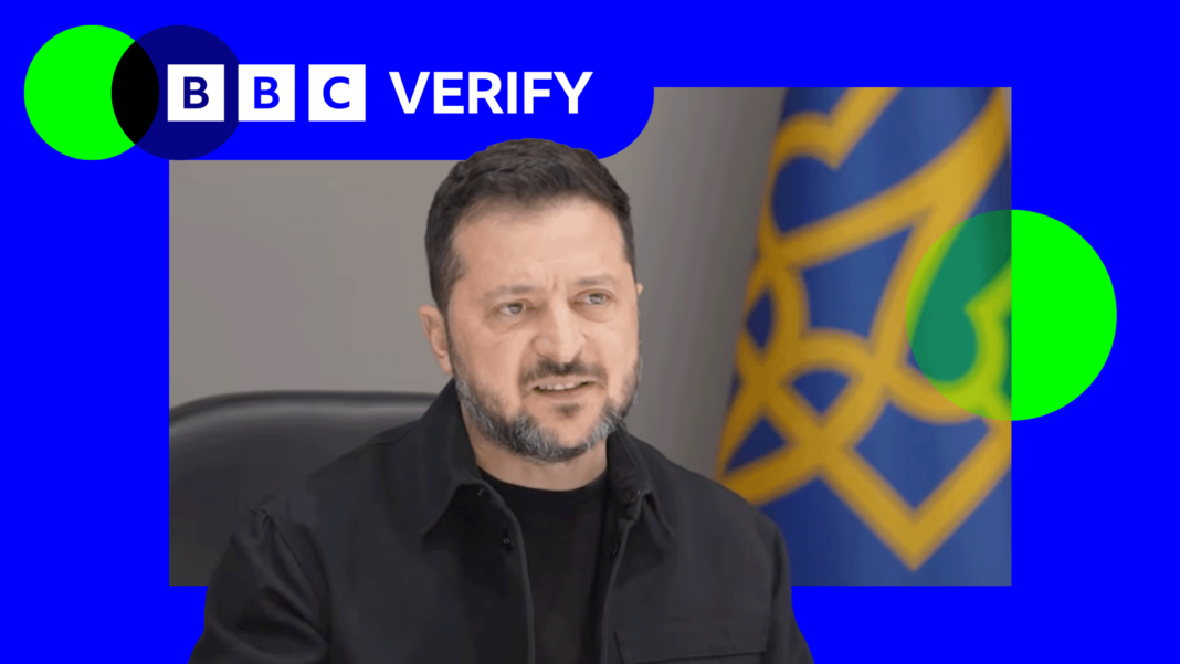 Is Zelensky right to say data centre strikes have taken down Russian bots? Ukrainian President Volodymyr Zelensky speaking