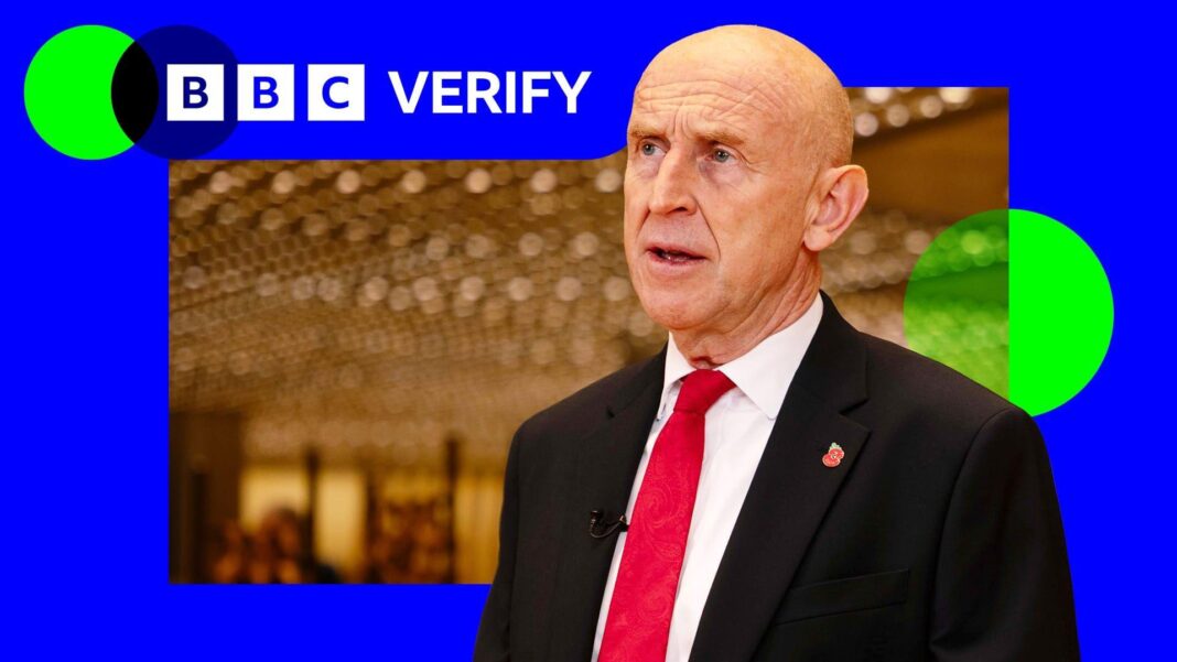 What are the government’s options for reducing welfare spending? Chancellor John Healey wearing a suit and red tie during an interview