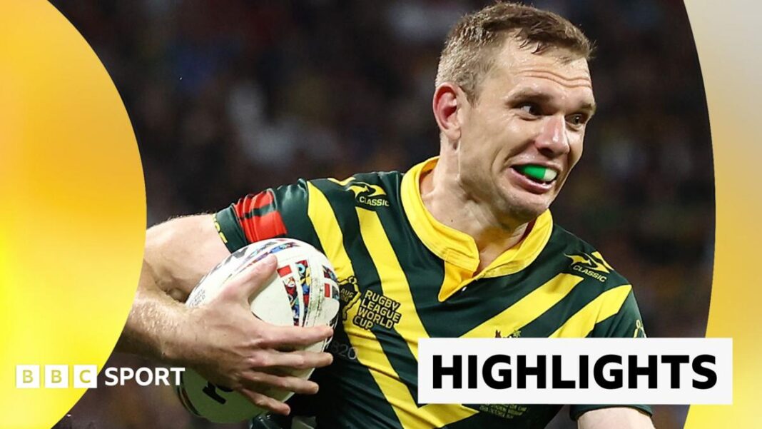 Australia survive scare to beat Fiji and reach World Cup semi-finals image