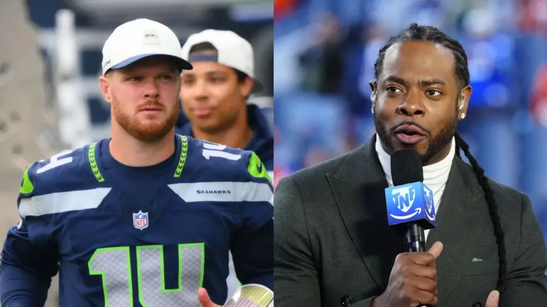 “He’s such a weirdo,” “Always been such a hater”: NFL fans rip “toxic” Richard Sherman for refusing to hug Sam Darnold before TNF “He’s such a weirdo,” “Always been such a hater”: NFL fans rip “toxic” Richard Sherman for refusing to hug Sam Darnold before TNF
