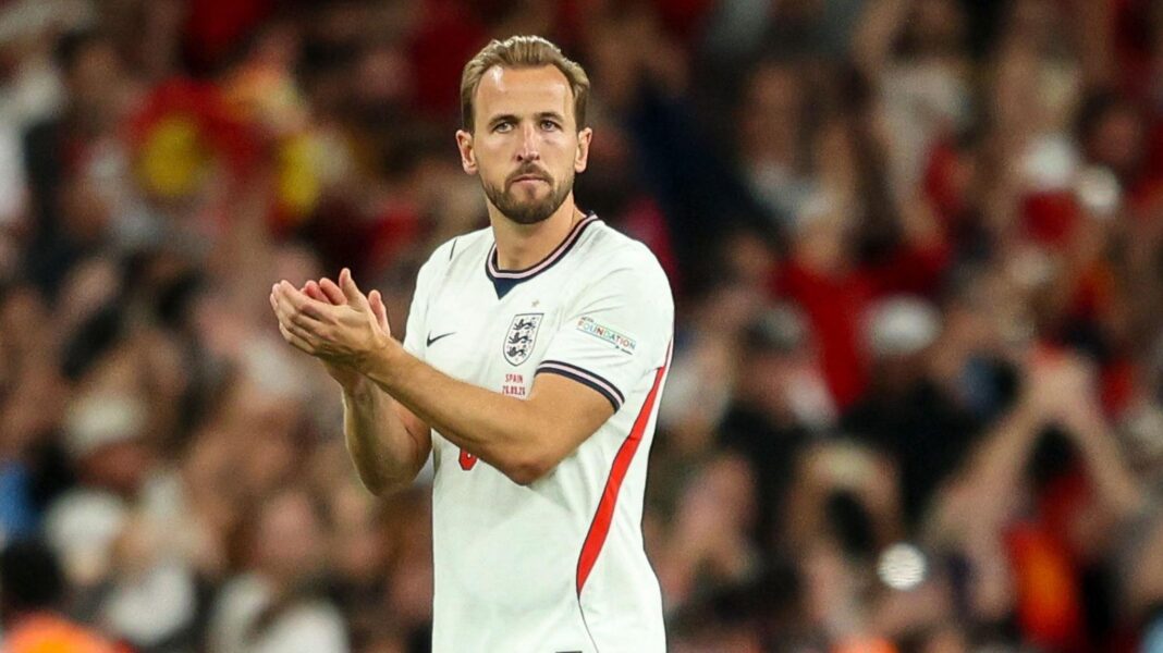 Kane’s rise from childhood keeper to equalling England cap record Harry Kane applauds the fans