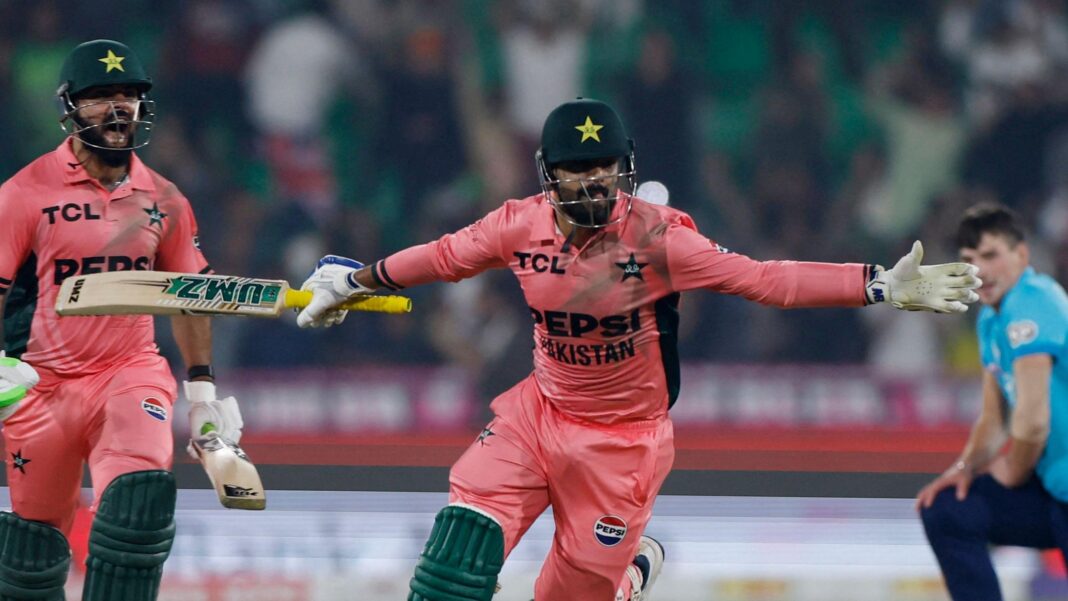 England lose to Pakistan after improbable last-wicket stand Shadab Khan celebrates as Pakistan beat England in an ODI tri-series