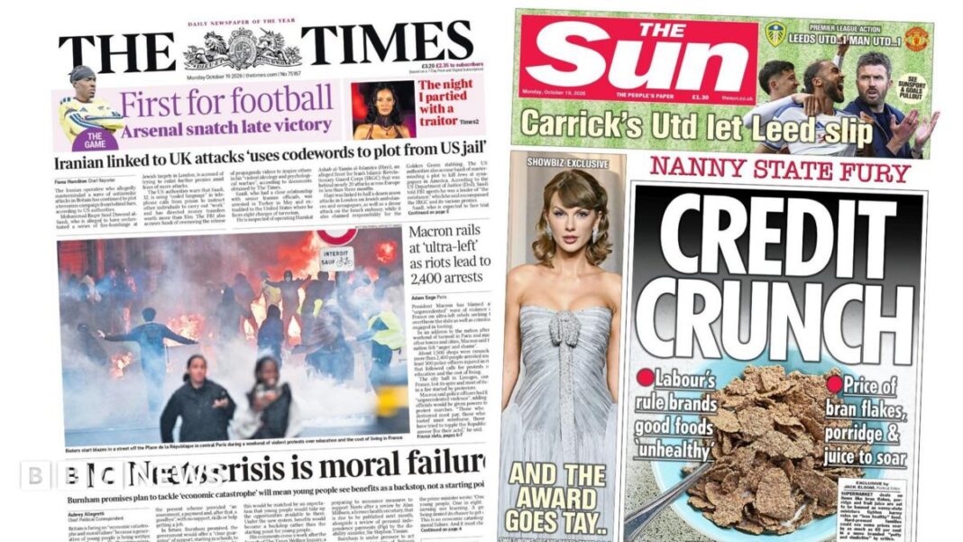 ‘Neets crisis is moral failure’ and ‘Credit crunch’ ‘Neets crisis is moral failure’ and ‘Credit crunch’