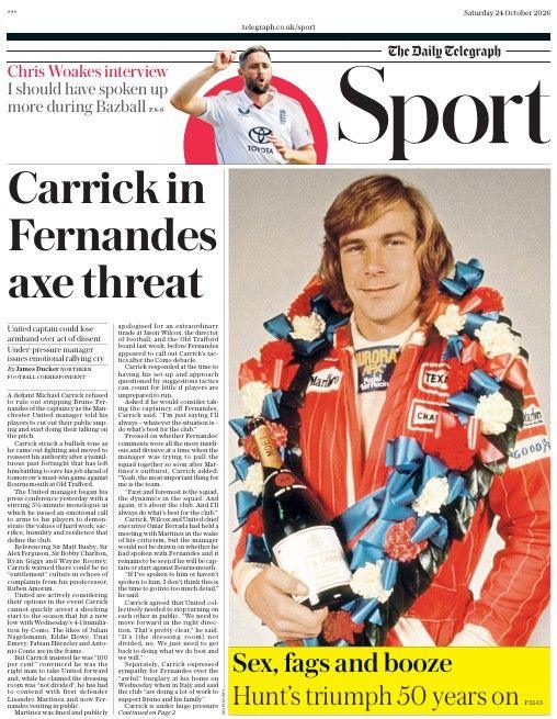 Daily Telegraph sports section