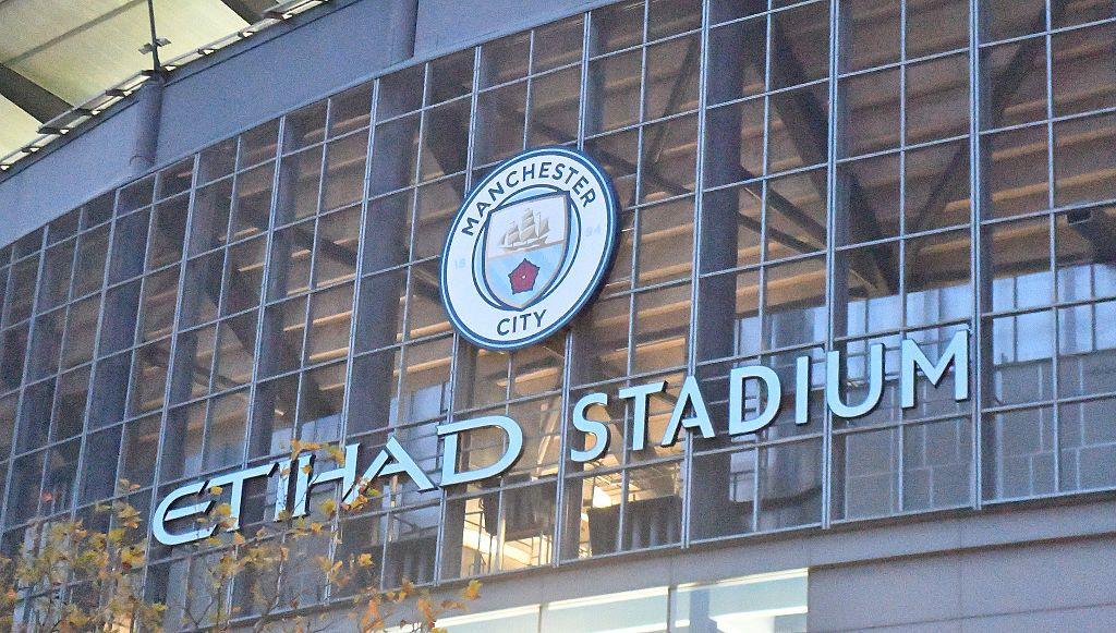 A general view of The Etihad Stadium, home of Manchester City