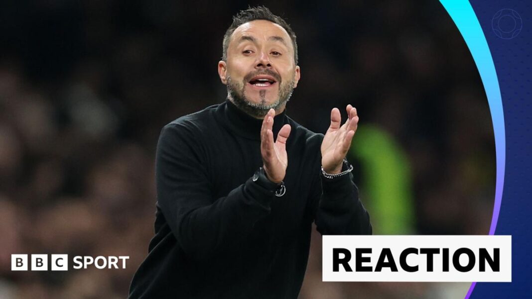 Spurs ‘lack confidence’ but we are a good team – De Zerbi image