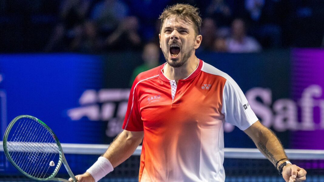 Goodbye to Wawrinka – an everyman who gatecrashed the greats Stan Wawrinka roars in celebration at the Swiss Indoors event in Basel