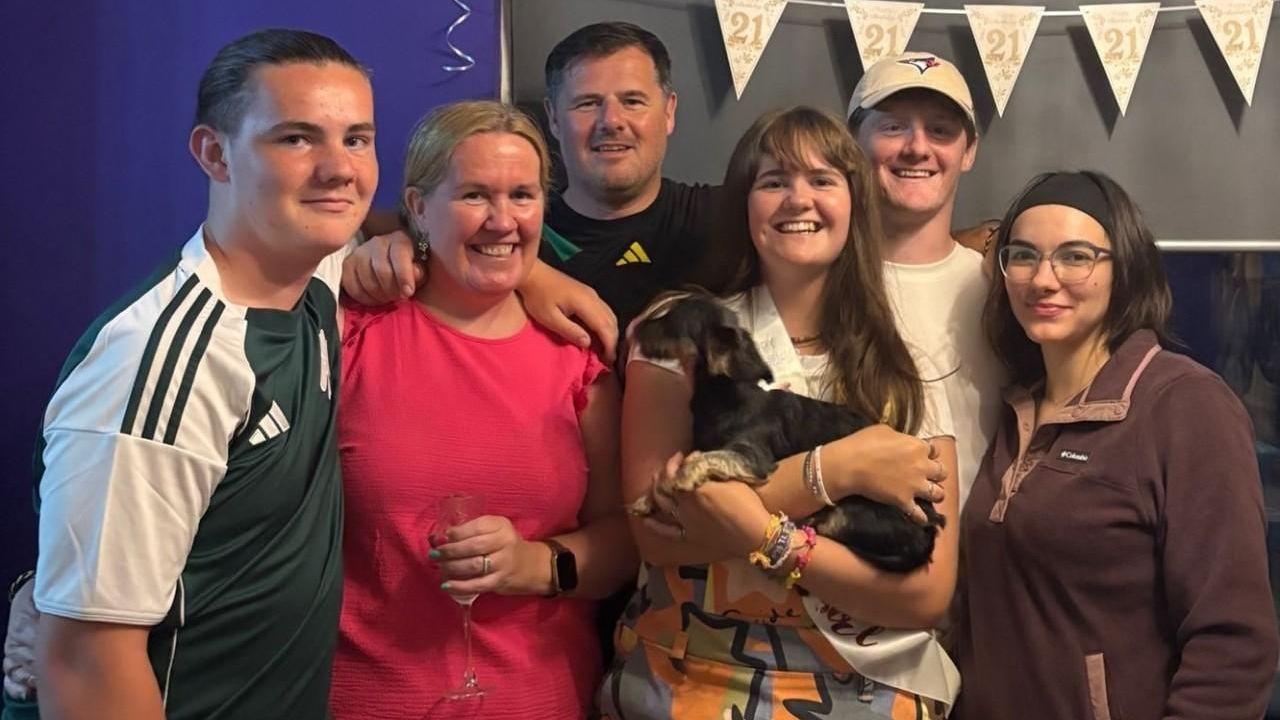 Michael McArdle with his family