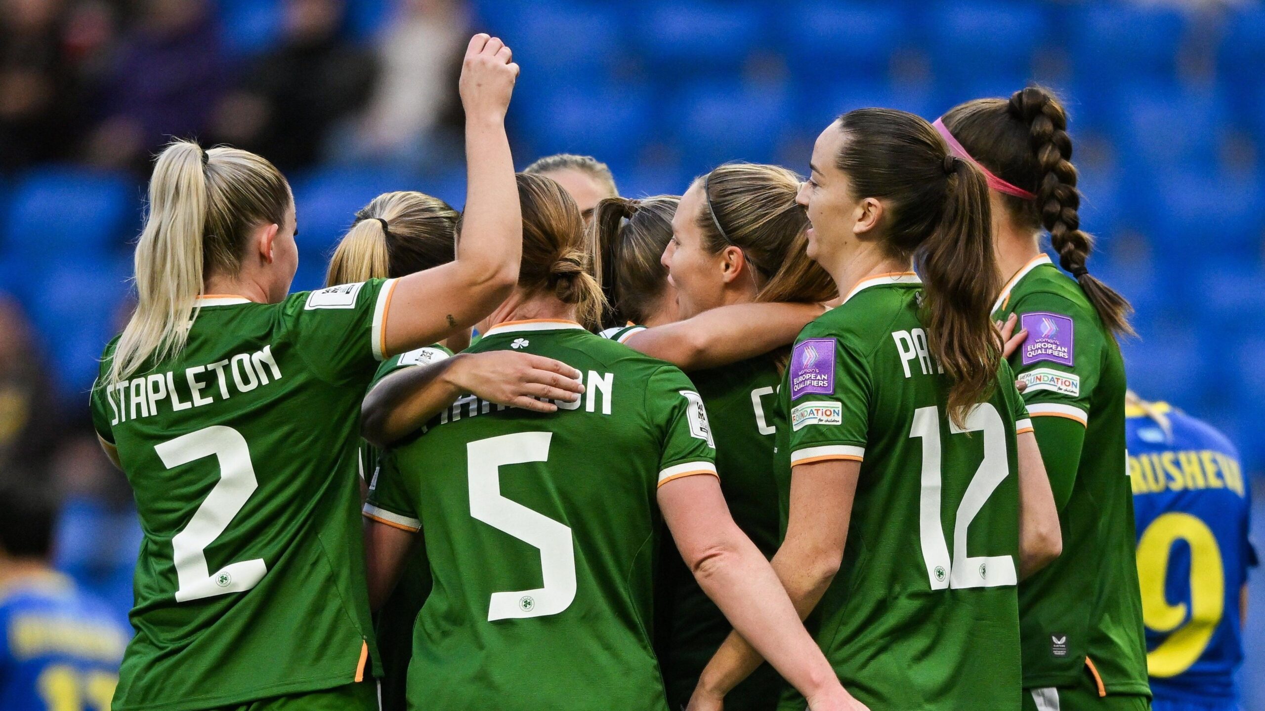 Republic of Ireland players celebrate