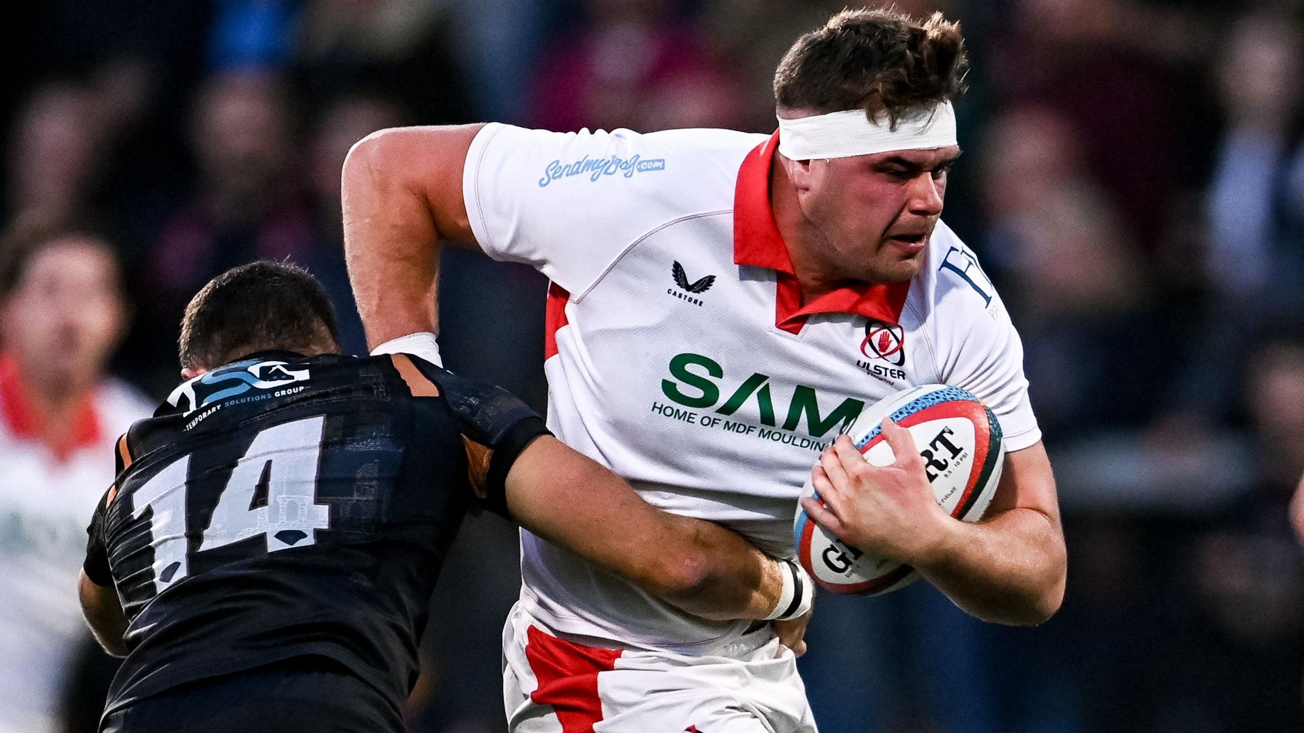 James McNabney carrying the ball