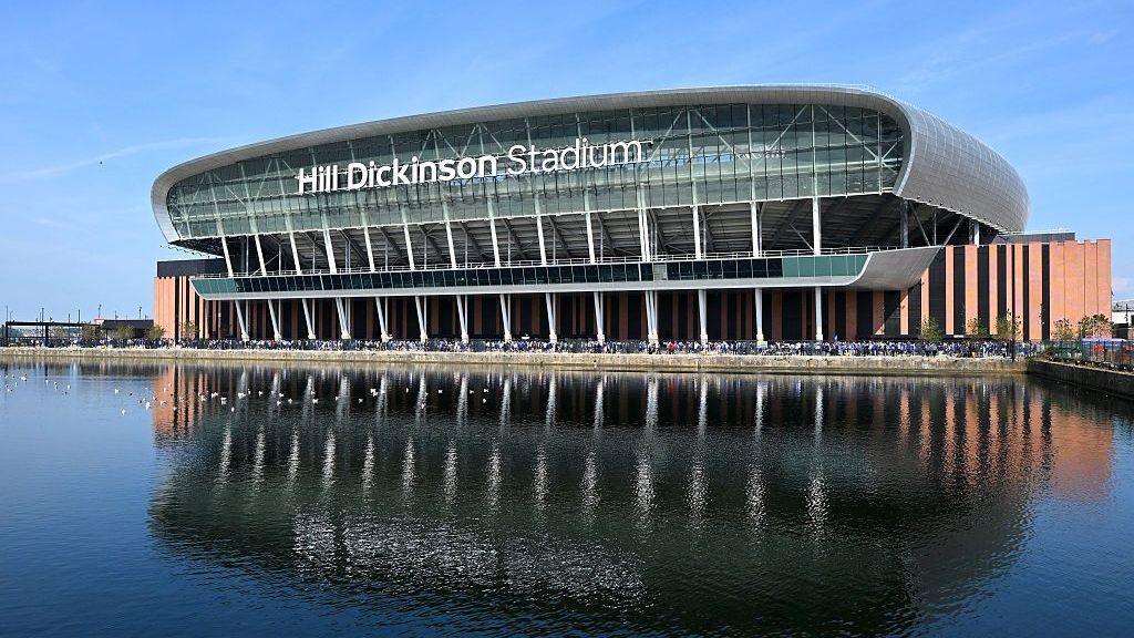 Outside of view of Everton's Hill Dickinson Stadium