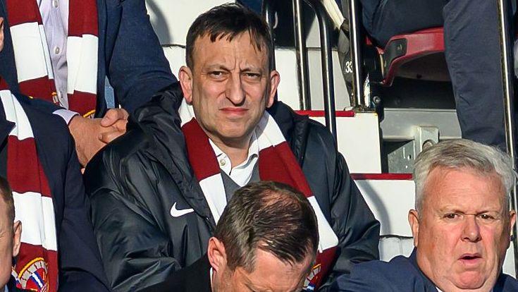 Tony Bloom at Tynecastle in May