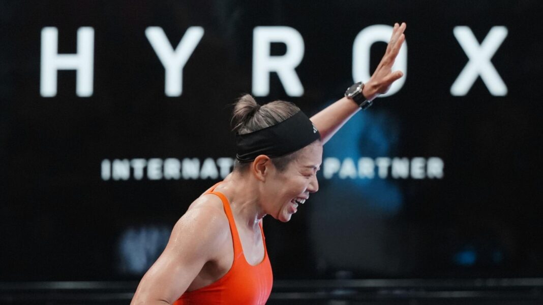 Hyrox partners with World Triathlon in Olympic bid Aki Yoshida of Japan celebrates her victory at Hyrox Beijing in September