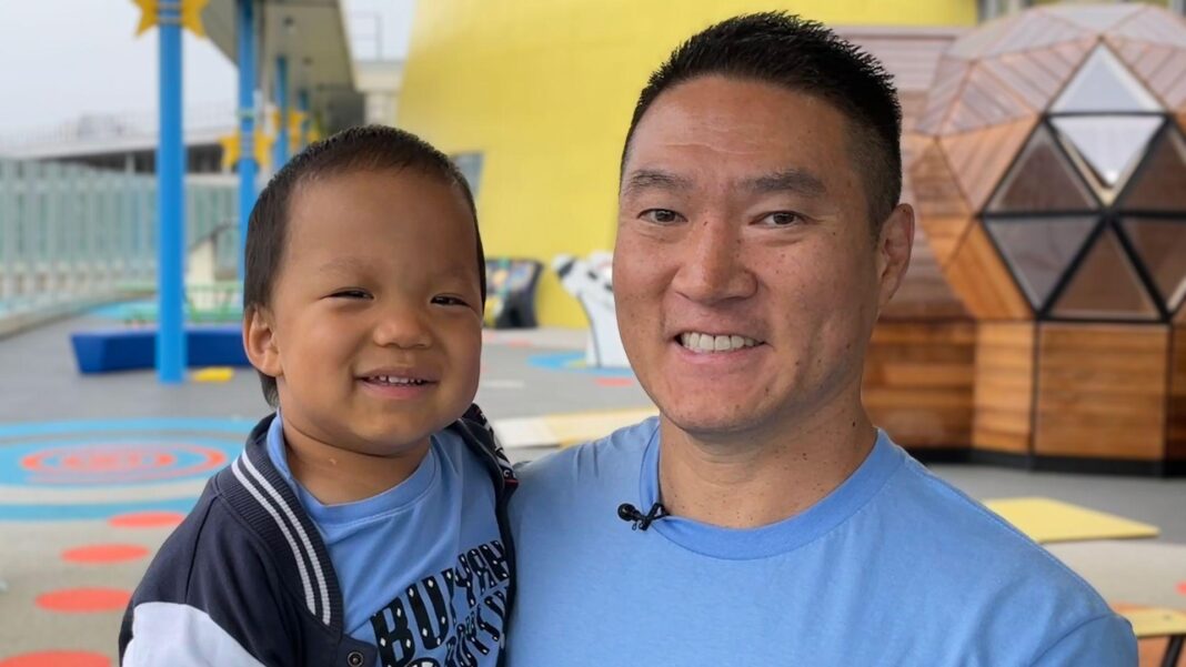 Same-day test helps doctors detect hidden infections in critically ill children Oliver Chu and his Dad smile at the camera