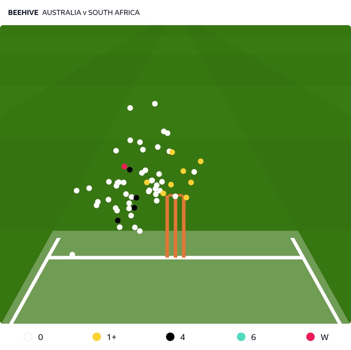 Beehive of Mitchell Starc's more wayward beehive
