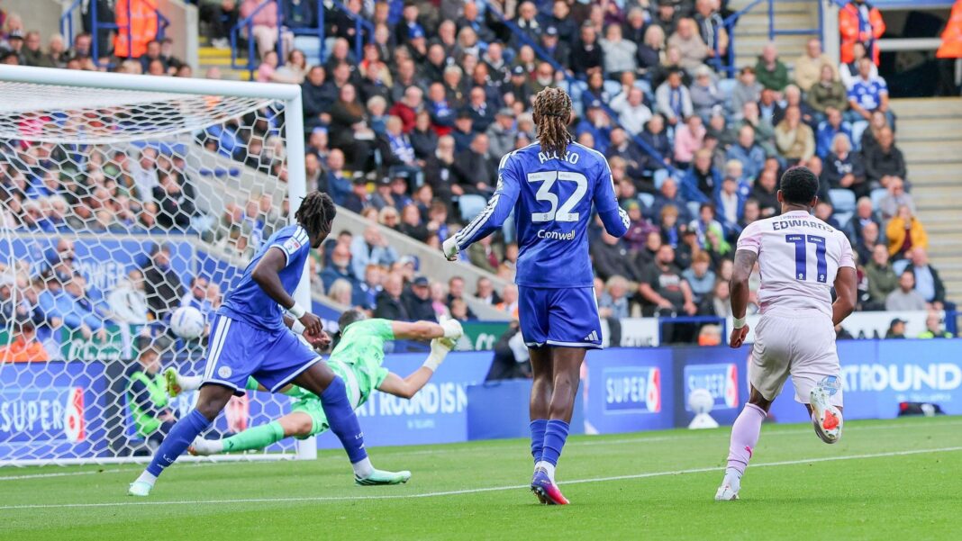 Silences ended and boos ring out – Leicester and Martin’s Savage day Owura Edwards scored for Peterborough at Leicester City