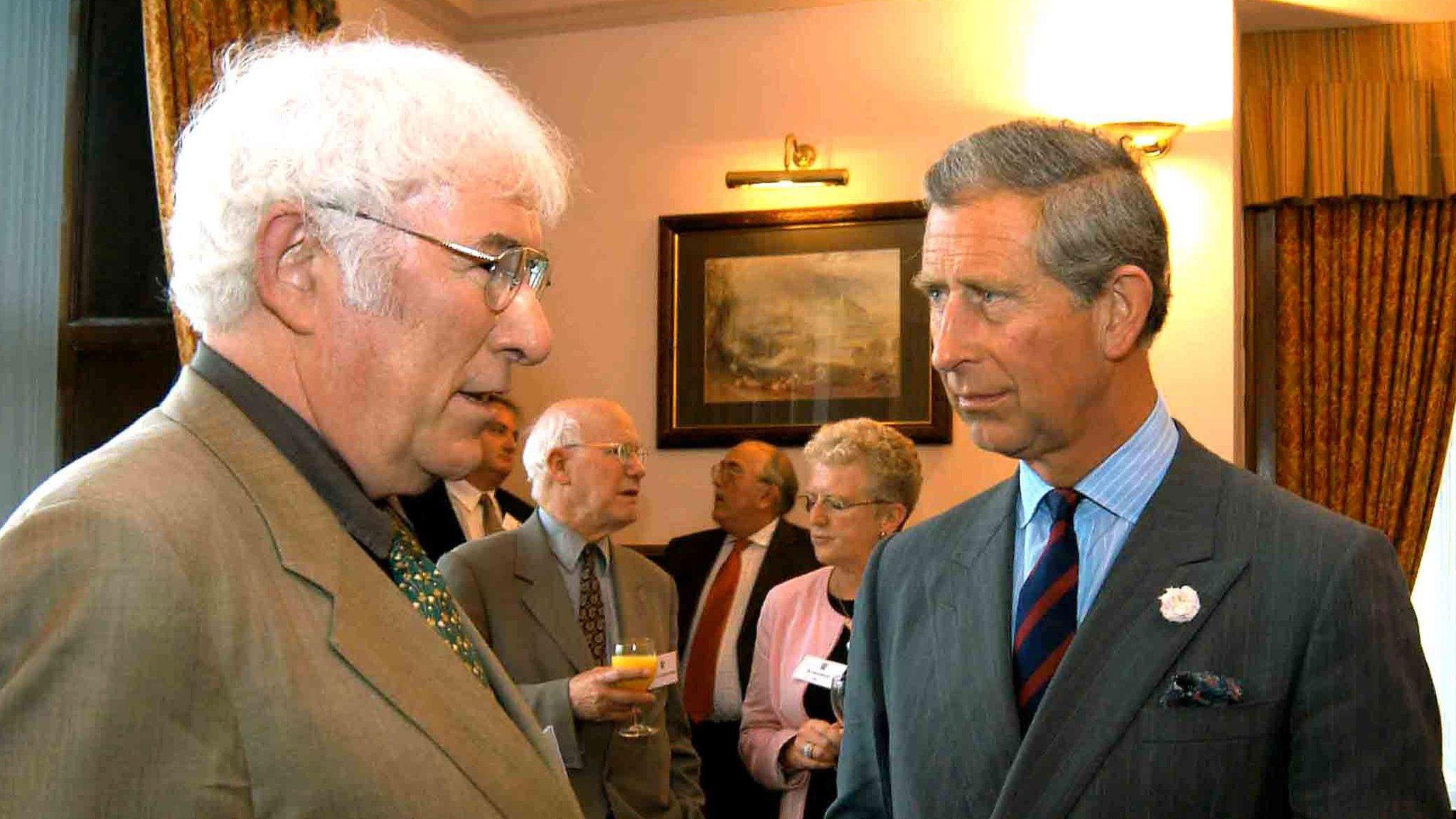 The Prince of Wales with Seamus Heaney in 2003