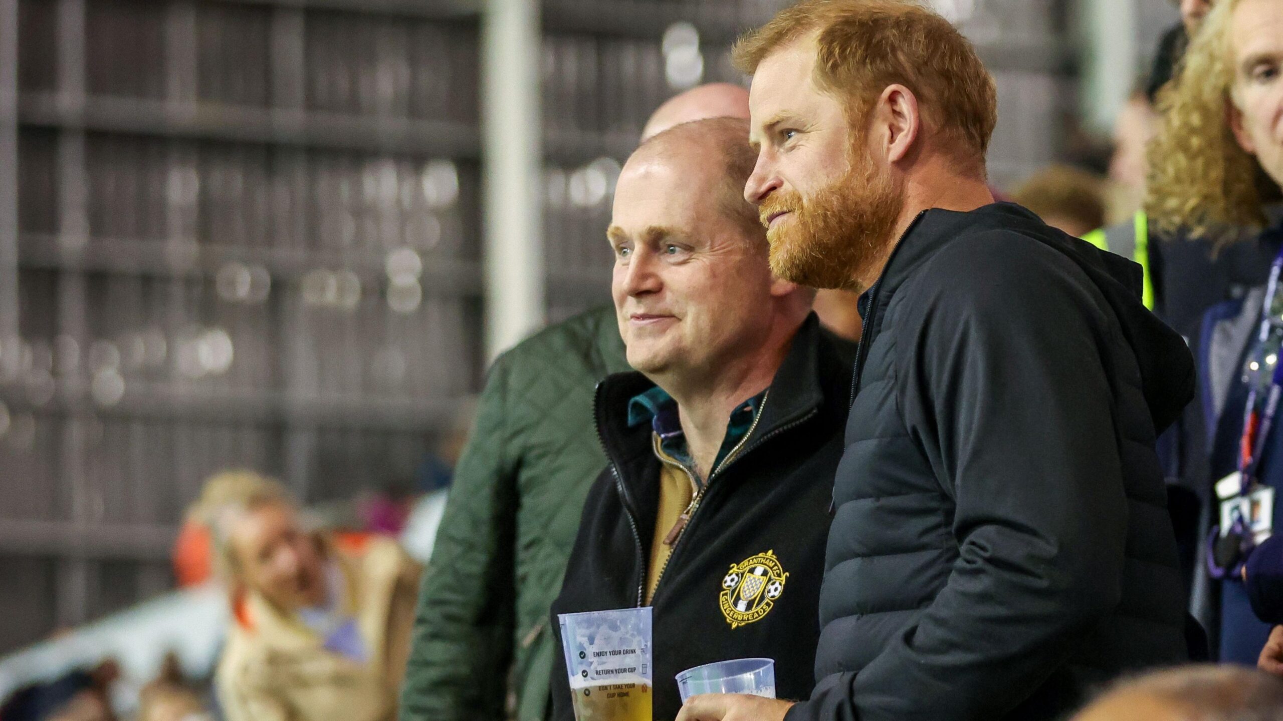 Prince Harry watches Leicester play Gloucester