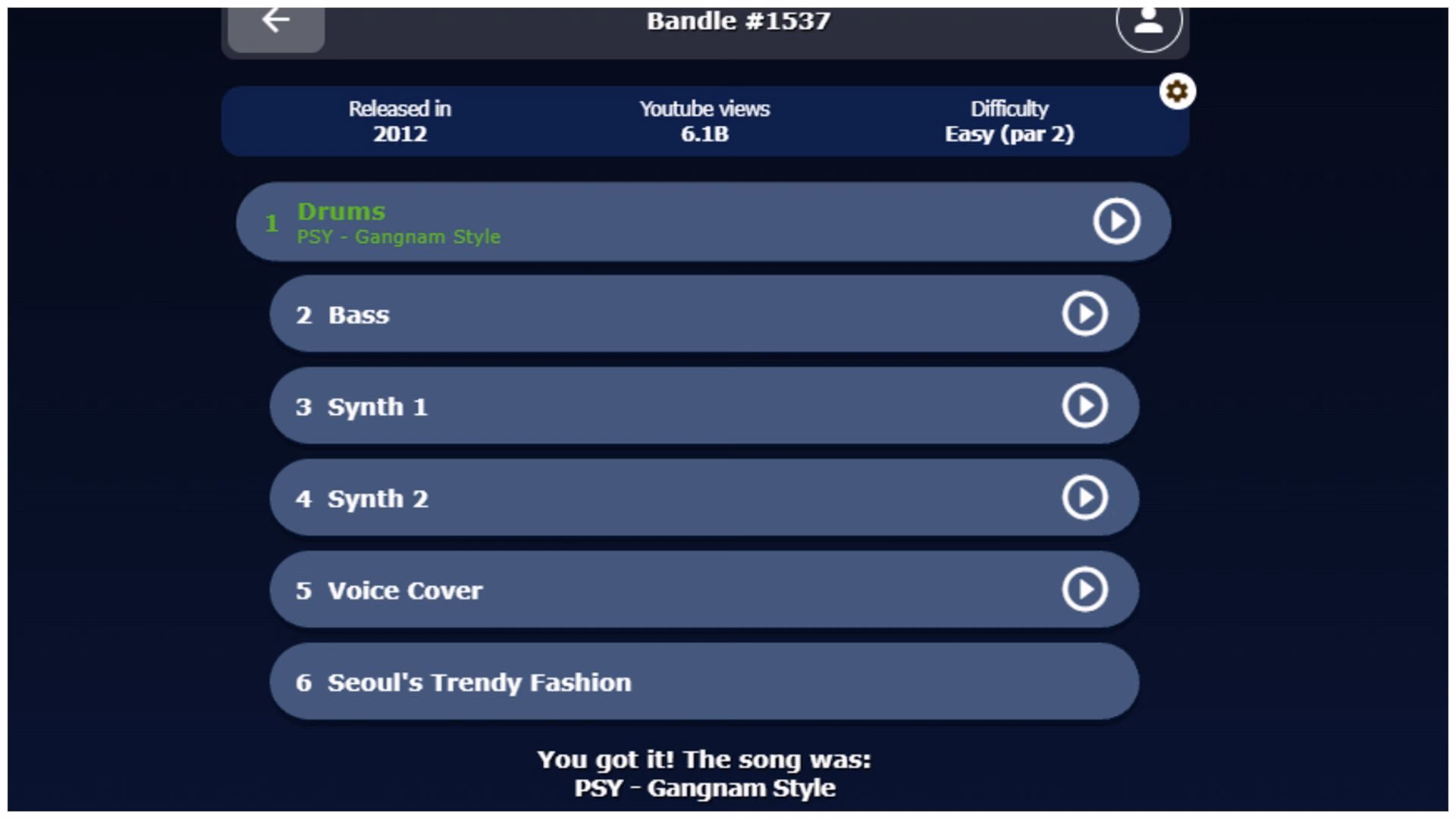 Today’s November 1, 2026 Bandle answer (Image via Bandle)