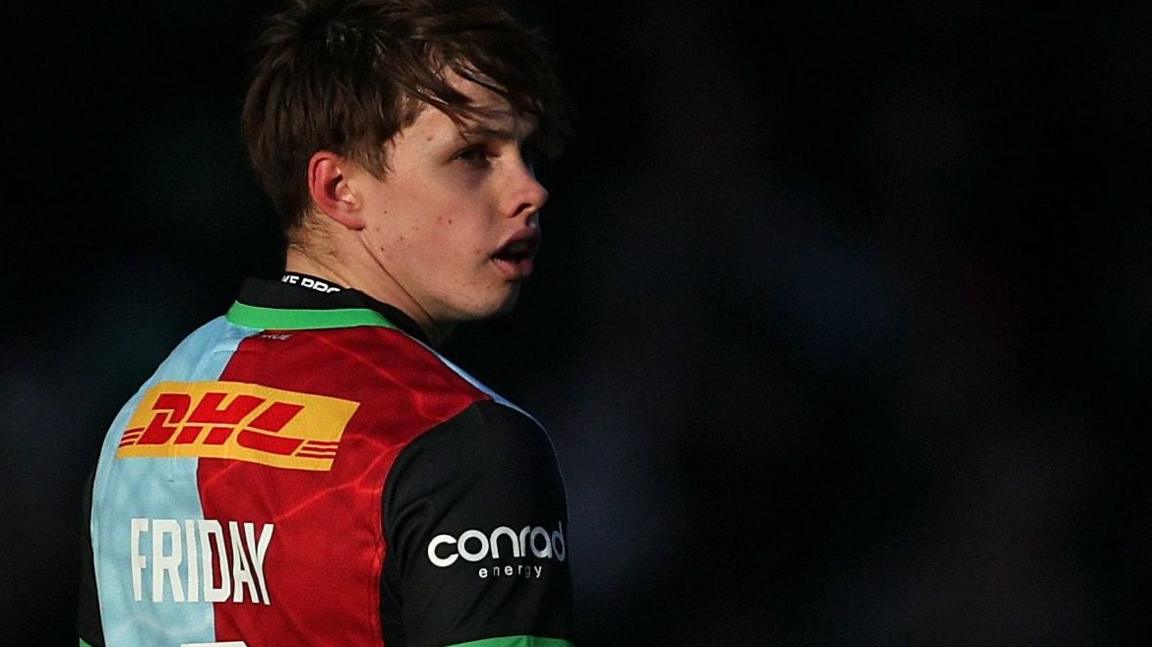 Lucas Friday in action for Harlequins