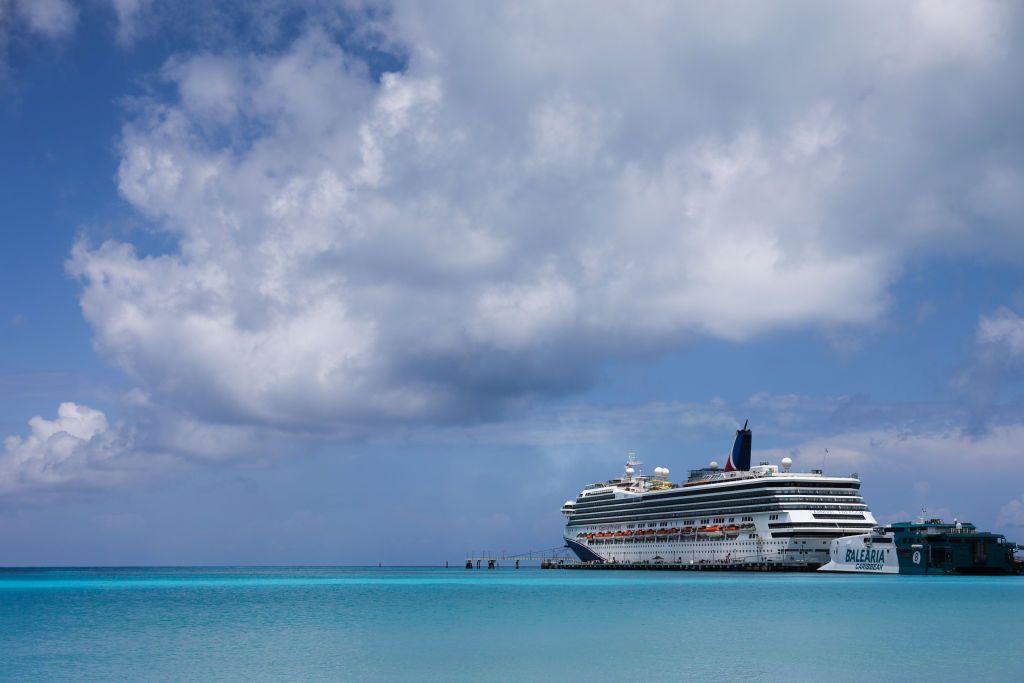 Cruise ship on the sea