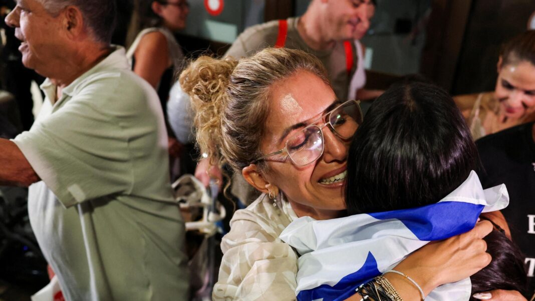 Who is the ‘hero’ Indian pilot who was stabbed on Israel-bound flight? Passengers who were on the Flydubai aircraft embrace loved ones as they arrive at the Ben Gurion International Airport, in Lod, near Tel Aviv, Israel.